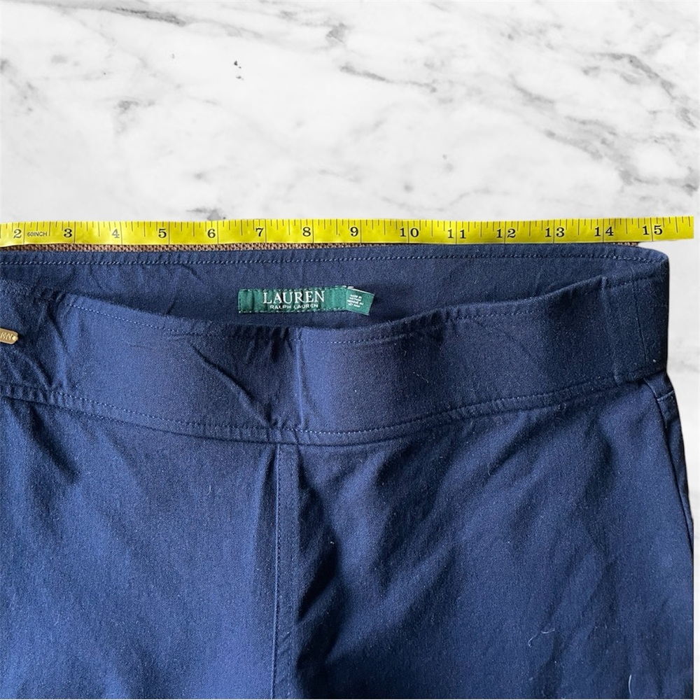 Lauren Ralph Lauren Navy Slim Pull On Pants Size 4 Stretch
